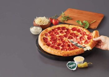 Ilustrasi piza Papa John's.