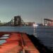 Dihantam Kapal Kargo, Jembatan di Baltimore Langsung Runtuh 2 Jembatan sepanjang 3 km yang rubuh di Baltimore.
