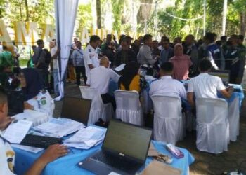 Suasana pendaftaran Mudik Gratis Pemko Medan