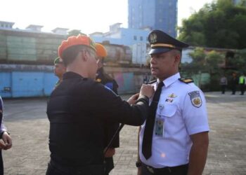 Apel Gelar Pasukan Angkutan Lebaran PT KAI Divre I Sumut.