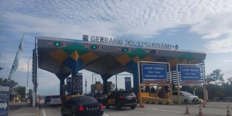 H+6 Idulfitri, 101.968 Kendaraan Lintasi Ruas Tol Sumut 1 Gerbang Tol Kualanamu.