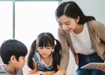 Ilustrasi anak SD di Korea.