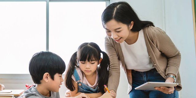 157 SD di Korea Tak Punya Siswa Kelas 1 1 Ilustrasi anak SD di Korea.