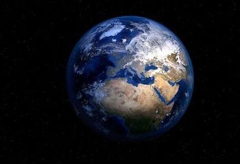 Ilustrasi planet bumi.