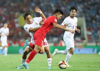Indonesia saat memetik kemenangan dari lawatan ke Vietnam di Kualifikasi Piala Dunia 2026.