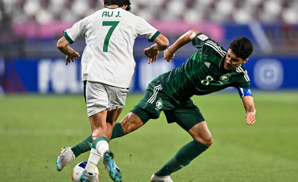 Pertandingan Grup C Piala Asia AFC U23 Qatar 2024 antara Irak vs Arab Saudi, di Stadion Internasional Khalifa di Doha, Qatar, Senin (22/4/2024) waktu setempat.