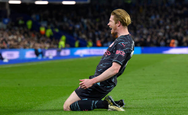 Kevin De Bruyne Bikin Sejarah, Cetak Gol Lewat Sundulan! 1 Gelandang Manchester City, Kevin De Bruyne bikin sejarah setelah mencetak gol lewat sundulan, saat bertandang ke Brighton.