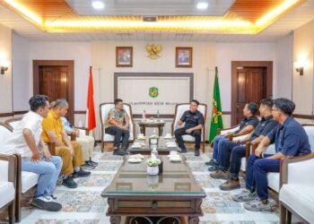 Kunjungan pengurus PAKSU di Balai Kota Medan.