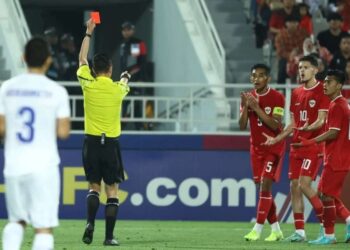 Laga semifinal Indonesia vs Uzbekistan, di Stadion Abdullah bin Khalifa Stadium, Senin (29/4/2024) malam WIB.