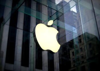 Lambang Apple di salah satu Apple Store.