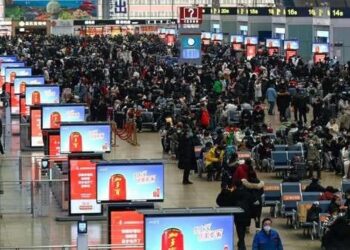 Mudik di China.