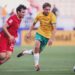 Nathan Tjoe-A-On saat laga melawan Timnas Australia, di Piala Dunia U-23.