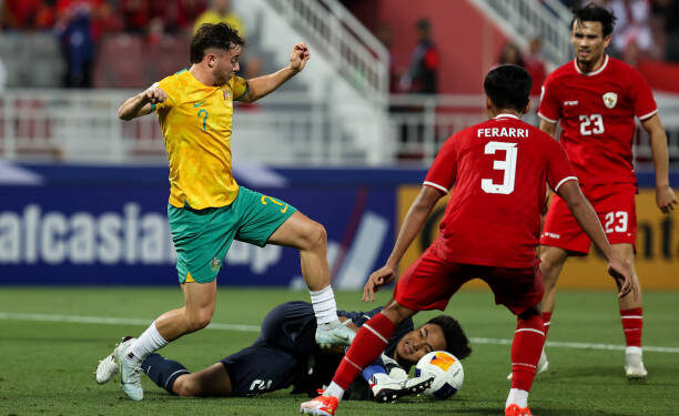 Duel Timnas Indonesia U-23 vs Australia di matchday 2 Grup A Piala Asia U-23 2024, di Abdullah bin Khalifa Stadium, Kamis (18/4/2024) malam WIB.