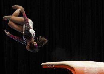 Atlet senam putri Indonesia, Rifda Irfanaluthfi.