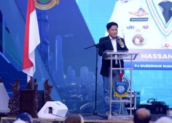 Musrenbang Rencana Pembangunan Jangka Panjang Daerah (RPJPD) Provinsi Sumut tahun 2025-2045, di Aula Raja Inal Siregar, Senin (29/4/2024).