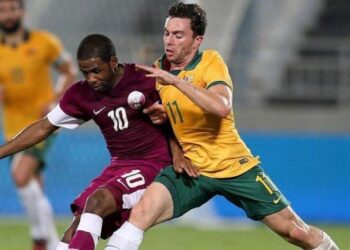 Timnas Australia U-23 gagal lolos ke perempat final Piala Asia U-23 2024 usai bermain imbang tanpa gol lawan Qatar U-23, di Stadion Jassim Bin Hamad, Doha, Minggu (21/04/2024).