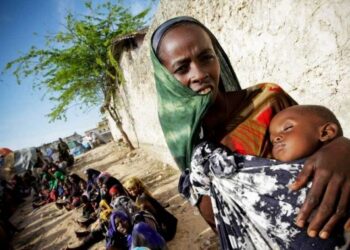 Ilustrasi warga Somalia yang menderita kelaparan.
