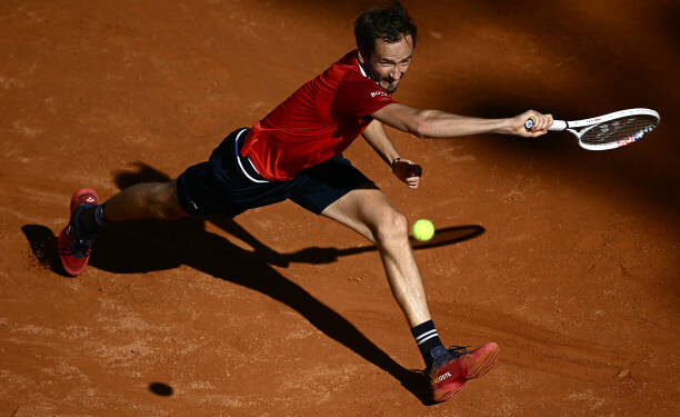 Juara Bertahan Italian Open Medvedev Tersingkir di Babak 16 Besar 1 Petenis asal Rusia, Daniil Medvedev.