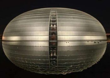 National Centre for The Performing Arts di Beijing, ibu kota China, pada 27 Januari 2022.