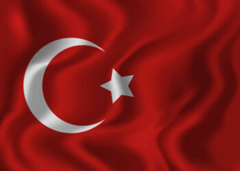 Ilustrasi bendera Turki.