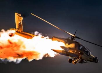 Ilustrasi kecelakaan helikopter.