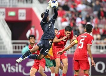 Indonesia vs Australia, di babak kualifikasi Piala Asia U-23.