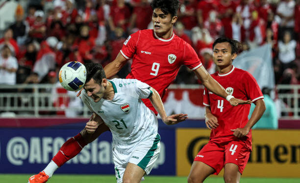 Playoff Olimpiade, Presiden Jokowi Optimistis Indonesia Menang 1 Irak menang 2-1 melawan Indonesia dalam pertandingan perebutan tempat ketiga Piala Asia U-23 2024, di Stadion Abdullah Bin Khalifa di Doha, Qatar, Kamis (2/5/2024).
