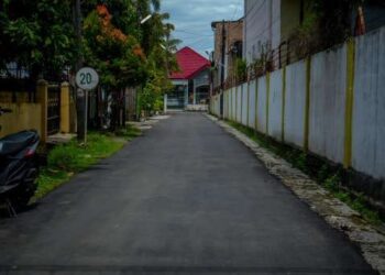 Pemko Medan melalui Dinas SDABMBK telah memperbaiki Jalan Eka Warni IX.
