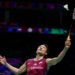 Pebulu tangkis putra Jepang, Kento Momota.