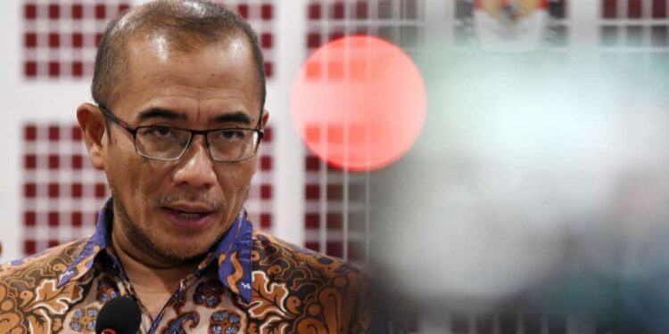 KPU: Upaya PPP Kejar Ambang Batas Parlemen Tak Dapat Tercapai 1 Ketua KPU, Hasyim Asy'ari.