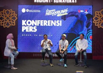 Konferensi pers BMPD Medan Run 2024.