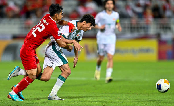 Kalah 1-2 Lawan Irak, Indonesia Tunda Raih Tiket Olimpiade Paris 1 Irak menang 2-1 melawan Indonesia dalam pertandingan perebutan tempat ketiga Piala Asia U-23 2024, di Stadion Abdullah Bin Khalifa di Doha, Qatar, pada 2 Mei 2024.