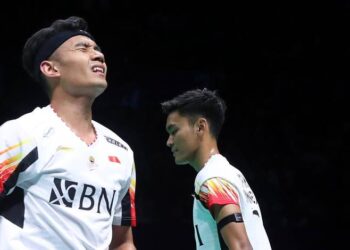 Ganda putra Indonesia Bagas Maulana/Muhammad Shohibul Fikri.