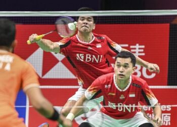 Leo Rolly Carnando/Daniel Marthin menghadapi Dhruv Kapila/Sai Pratheek, di Hi-Tech Zone Sports Centre Gymnasium, Chengdu, Rabu (1/5/2024) malam WIB.