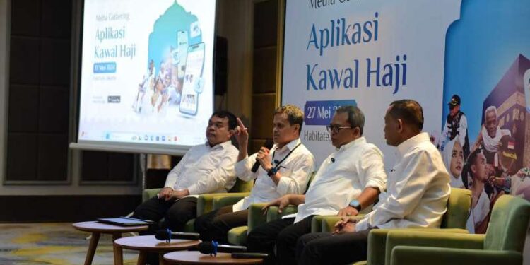 Kemenag Rilis Aplikasi Kawal Haji, Ini Manfaatnya 1 Peluncuran aplikasi Kawal Haji.