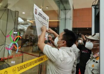 Segel Mall Centre Point dibuka Pemko Medan.