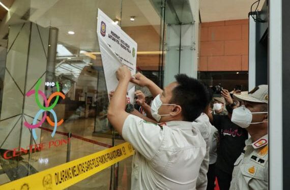 Segel Mall Centre Point Dicabut 1 Segel Mall Centre Point dibuka Pemko Medan.