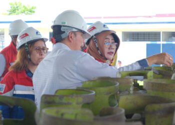 Pertamina Patra Niaga Regional Sumbagut dan Pemprov Sumut Sidak Lapangan ke dua titik Stasiun Pengisian Bulk Elpiji (SPBE) terbesar di wilayah Medan dan Deli Serdang.