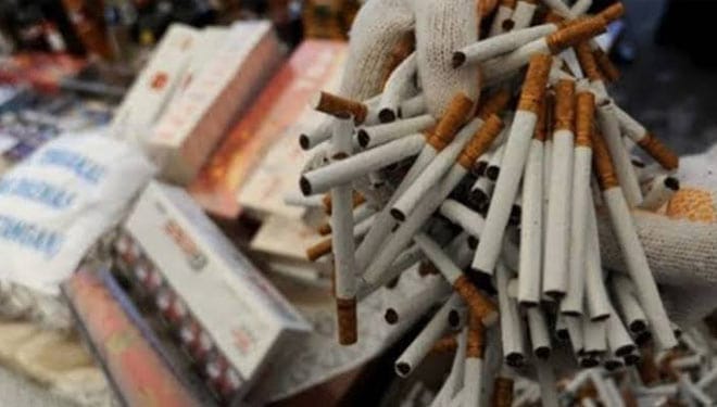 Bea Cukai Gencar Sosialisasikan Pemberantasan Rokok Ilegal 1 Ilustrasi rokok ilegal.