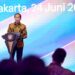 Presiden Joko Widodo pada Peresmian Peluncuran Digitalisasi Layanan Perizinan Penyelenggaraan Event.