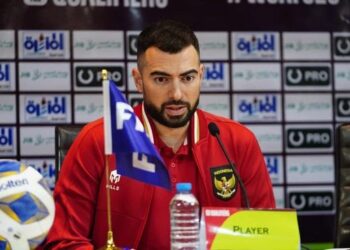 Pemain belakang Indonesia, Jordi Amat.