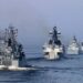 Kapal Penjelajah Bertenaga Nuklir Rusia Uji Coba Agustus 2024 2 Kapal perang Rusia berlayar selama parade Hari Angkatan Laut tahunan di wilayah tersebut di Kronstadt di St. Petersburg, Rusia.