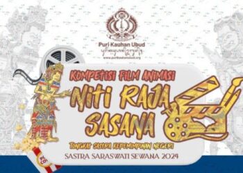 Poster Kompetisi Film Animasi Niti Raja Sasana 2024.