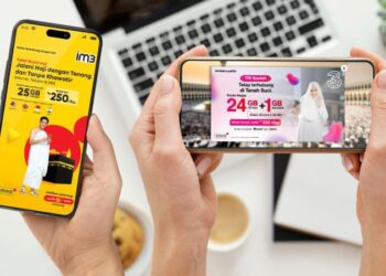 Paket telekomunikasi khusus ibadah haji dan umrah dari IM3 dan Tri.