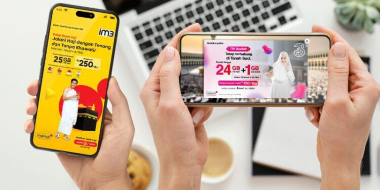 Indosat Hadirkan Paket Khusus Ibadah Haji dan Umrah 1 Paket telekomunikasi khusus ibadah haji dan umrah dari IM3 dan Tri.