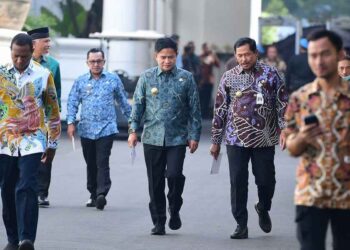 Pj Gubernur Sumut, Hassanudin, mengikuti Rakornas Pengendalian Inflasi Tahun 2024, di Istana Negara, Jumat (14/6/2024).
