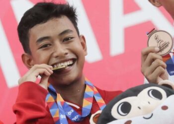 Atlet pelajar Indonesia, I Kadek Yoga Mustika, meraih emas dalam cabang olahraga vovinam di ASEAN Schools Games (ASG) 2024, Vietnam.