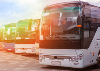 Ilustrasi bus.