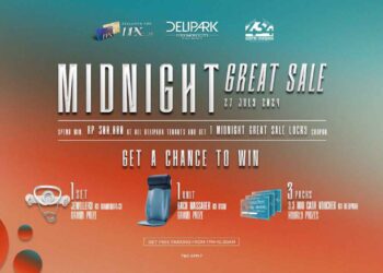 Flyer Midnight Sale Delipark Mall.