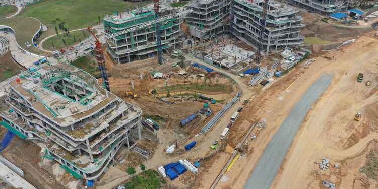 Jokowi Teken Perpres Percepatan Pembangunan IKN, Atur Soal Insentif 1 Proyek pembangunan Bangunan Gedung dan Kawasan Kementerian Koordinator 3 di IKN.